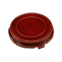 清光绪青花宁静致远笔筒民间古玩古董文房书桌陶瓷摆件仿古装饰品 10CM旋转实木底座