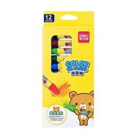 得力 油画棒 36色小学生48儿童绘画12幼儿园蜡笔24套装彩色画画笔 6961油画棒[12色] 一盒蜡笔