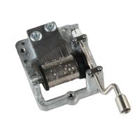 透明手摇音乐盒迷你八音盒天空之城创意生日礼物男女生怀旧玩具 音乐[单机芯]