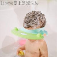 硅胶儿童洗头帽防水护耳洗发帽小孩婴儿浴帽洗澡帽子宝宝洗头神器 硅胶款[绿色河马-可调节]洗头神器