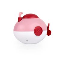 儿童洗澡戏水玩具卡通小船潜水艇快艇会喷水玩具宝宝沐浴玩水玩具 红色潜水艇