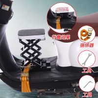 电动车前置儿童座椅小孩座椅电动自行车宝宝小座椅电摩座椅折叠凳 黑色折叠单座款