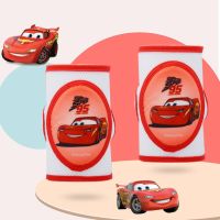 迪士尼儿童护膝夏季薄款宝宝爬行护膝学步防摔新生儿用品冰丝护膝 冰丝款:汽车 均码 可调节大小0-6岁