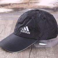 男士帽子夏天帽子男速干帽棒球帽防晒遮阳帽户外透气鸭舌帽女潮韩 黑色银标 可调节