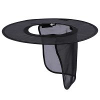 工地安全帽遮阳板夏季透气劳保户外建筑施工大帽檐沿帽套 黑色遮阳板