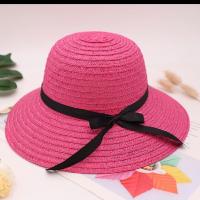 平顶白色草帽女式帽子夏天凉帽平沿小礼帽M标帽子遮阳女款太阳帽 特价款 均码可调节【55-59】