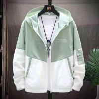 春秋季新款夹克百搭休闲时尚立领棒球服潮流帅气男装夹克青年上衣 上篮 下白[高品质薄款] M 建议100斤内