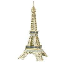 大雁塔拼装积木模型3D立体diy儿童成人手工拼图玩具拼插创意礼物 激光巴黎铁塔 不带灯光效果
