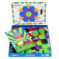 磁性拼图磁力七巧板拼拼乐几何形状儿童益智玩具智力拼板4-5-6岁 磁性拼乐多