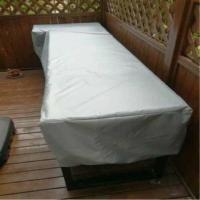 跑步机冰柜书架电器家具罩紫设备防雨防水罩户外家具防晒保护套 银灰色牛津布