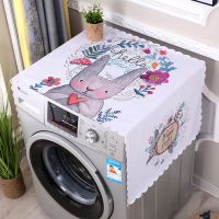 冰箱巾盖布双开门单门全自动滚筒洗衣机防水微波炉烤箱万能防尘罩 蜂蜜兔子 微波炉烤箱【通用】35*99cm