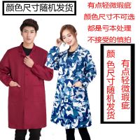 鑫昌收腰修身迷彩罩衣男女长袖围裙成人透气防尘大褂工作服可印字 印过字的罩衣 小号