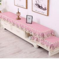 电视柜台布客厅电视柜罩防尘防滑双层高低床头柜盖布电视柜垫子 温情蜜意紫色电视柜罩 40*50