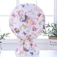 风扇罩落地风扇防尘罩家用电扇套全包电风扇套子圆形风扇套台扇罩 白色蝴蝶[色丁布] 台扇罩(对比尺寸)