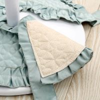 蕾丝风扇罩防尘落地式风扇套子圆形全包电扇罩风扇保护套防尘家用 彩蝶飞舞-单独底座罩