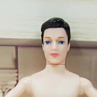 男芭比娃娃裸娃5/11/14关节换装衣服洋娃娃套装新娘新郎婚庆玩具 彩绘眼娃头[不带身体]