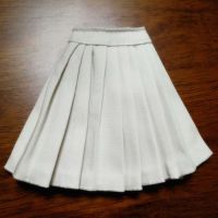 6分巨婴素体关节28cm娃娃衣服玩具娃娃学生服套装校服学院风服饰 白百褶裙