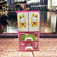 芭比娃娃鞋架梦幻衣柜衣橱收纳柜鞋子洋娃娃过家家玩具收纳衣柜 小兔收纳柜+送包包2个