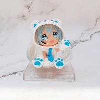 二次元蓝熊初音未来手办机箱摆件公仔模型动漫周边生日礼物 蓝熊 高约6CM