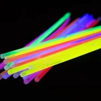 荧光棒批发儿童玩具晚会演唱会闪光棒发光魔法棒夜光棒夜市地摊货 【20支混色】送手环接头