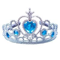 冰雪奇缘女童公主假发长辫子儿童皇冠头箍小女孩彩色麻花发饰发箍 G##塑料皇冠发箍简易自己安装