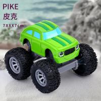 旋风战车队合金玩具车模火焰机器小汽车宝宝巴士怪兽越野儿童男孩 皮克/PIKE[绿色] [一只装]