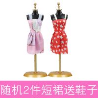 30厘米芭比娃娃衣服12关节礼服小裙子鞋子吊裙高跟鞋古装衣服汉服 随机新款2件衣服送3双鞋子 只含衣服