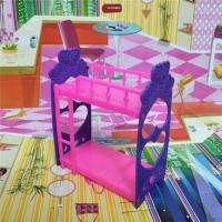 芭比娃娃套装大礼包配套玩具配件娃娃双人床小娃娃双层床 小娃娃双人床