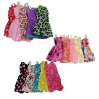 芭比娃娃家具套装芭比娃娃的双层床芭比娃娃衣服和裤子芭比娃娃公 小短裙随机5件【送16配饰】