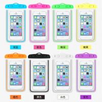 游泳手机防水袋潜水套触屏透明手机套游泳漂流防尘手机套 款式颜色随机 1个装