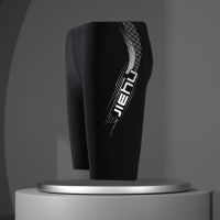 捷虎男士平角温泉五分泳裤泳镜套装游泳装备速干大码泳帽游泳裤男 黑色五分泳裤 L码(90-110斤)