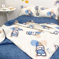 夏凉被空调被可水洗双人夏被四件套单人三件套夏季薄被子春秋被芯 童趣(夏被) 1.5x2米(单夏被)