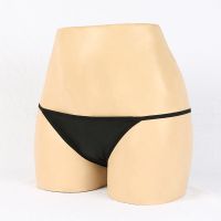 [买二送一]比基尼泳衣打底三角裤时尚无痕隐形安全裤舒适防走光 黑色
