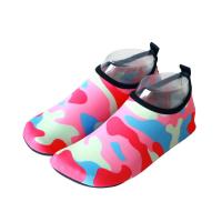 溯溪鞋男女涉水鞋沙滩鞋潜水游泳鞋情侣速干软底跑步机用鞋瑜伽鞋 红色迷彩 36/37码适合35.36的脚