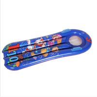 浮板充气冲浪板儿童浮排水上戏水玩具坐骑浮床学游泳泳圈 汪汪队款[115*60cm]