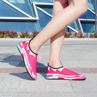 便携涉水鞋游泳沙滩鞋女沙滩袜凉鞋儿童赤足瑜伽软鞋潜水男浮潜鞋 红色亚龙湾 34/35码适合33.34的脚