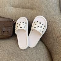 【 拍1发2】韩版拖鞋男夏居家用防滑鞋情侣卡通凉拖鞋女 白色数字+白色数字 36/37+36/37