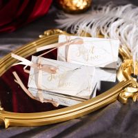 欧式长三角喜糖盒子批发结婚满月糖果盒50个装婚礼喜糖盒创意糖盒 白色大理石 小号[50个装]