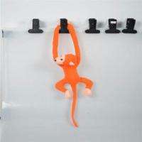 青春斗钱贝贝同款猴子长手长脚公仔猴大耳猴公仔长臂猿猴吊挂毛绒 桔红色 70cm不叫