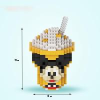 兼容乐高微小颗粒拼装积木奶茶杯益智拼装摆件 奶茶杯米奇