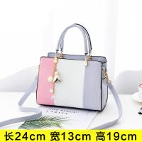 个性女包2021夏季新款女士手提包韩版潮流时尚单肩斜挎包百搭小包 灰色小号(送黑色手拿包)