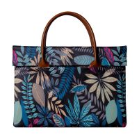 苹果华硕笔记本电脑包女手提时尚公文可爱个性原创印花小清新枫叶 蓝色妖姬 11/12寸通用