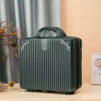 18寸手提行李箱旅行箱子登机箱时尚大容量旅行箱十四寸16寸手提箱 墨绿色 十四寸（14寸）