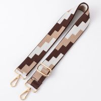 新品宽3.8cm 民族织带配件女包带女装搭配单肩斜挎包背带子 1 金色五金