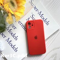 苹果12手机壳摄像头全包iPhone11液态硅胶12promax防摔11promax软 红色（全包镜头） 苹果11Pro