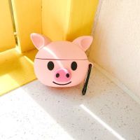 可爱粉色猪头Airpods Pro保护套立体硅胶苹果Airpods3代耳机套壳 粉猪头 耳机套+挂钩 苹果airpods