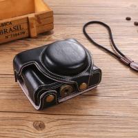 索尼ZV1相机包ZV-1专用皮套vlog 神器保护壳可爱 SONY卡通 摄影包 黑色+手绳 全包 索尼ZV1