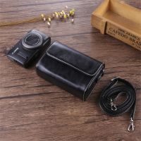 索尼ZV1RX100M6黑卡7皮套g7x3/2佳能G75X2松下LX10 理光GR3相机包 黑色 316竖款