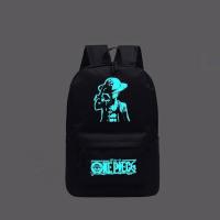 大容量夜光小学生书包男背包女初中生双肩包路飞高中生电脑课本包 路飞 小号无USB书包