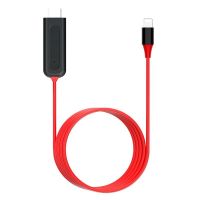 苹果手机连接电视iPhone同屏线转接线ipad连投影仪hdmi高清投屏线 苹果2米丨无需供电丨可横竖屏切换
